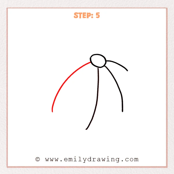 how to draw a beach ball - Step 5